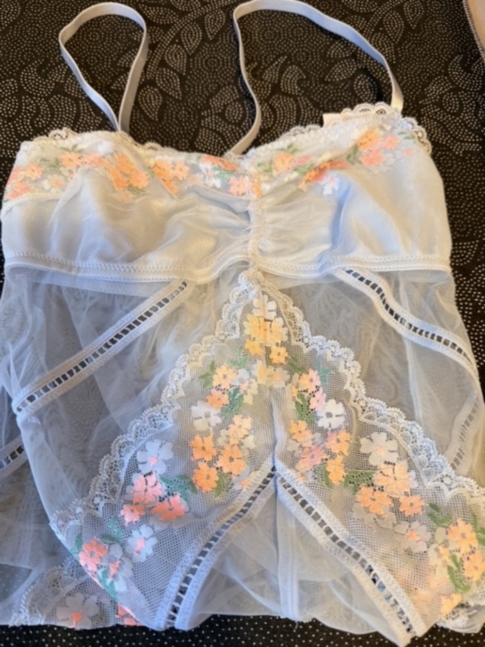 Auden lace thong teddy